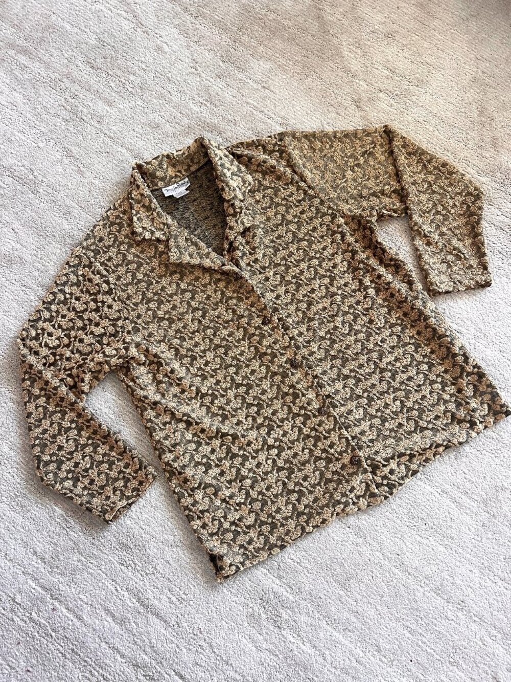Vintage Diane Von Furstenberg Blouse - Textured - Size Large